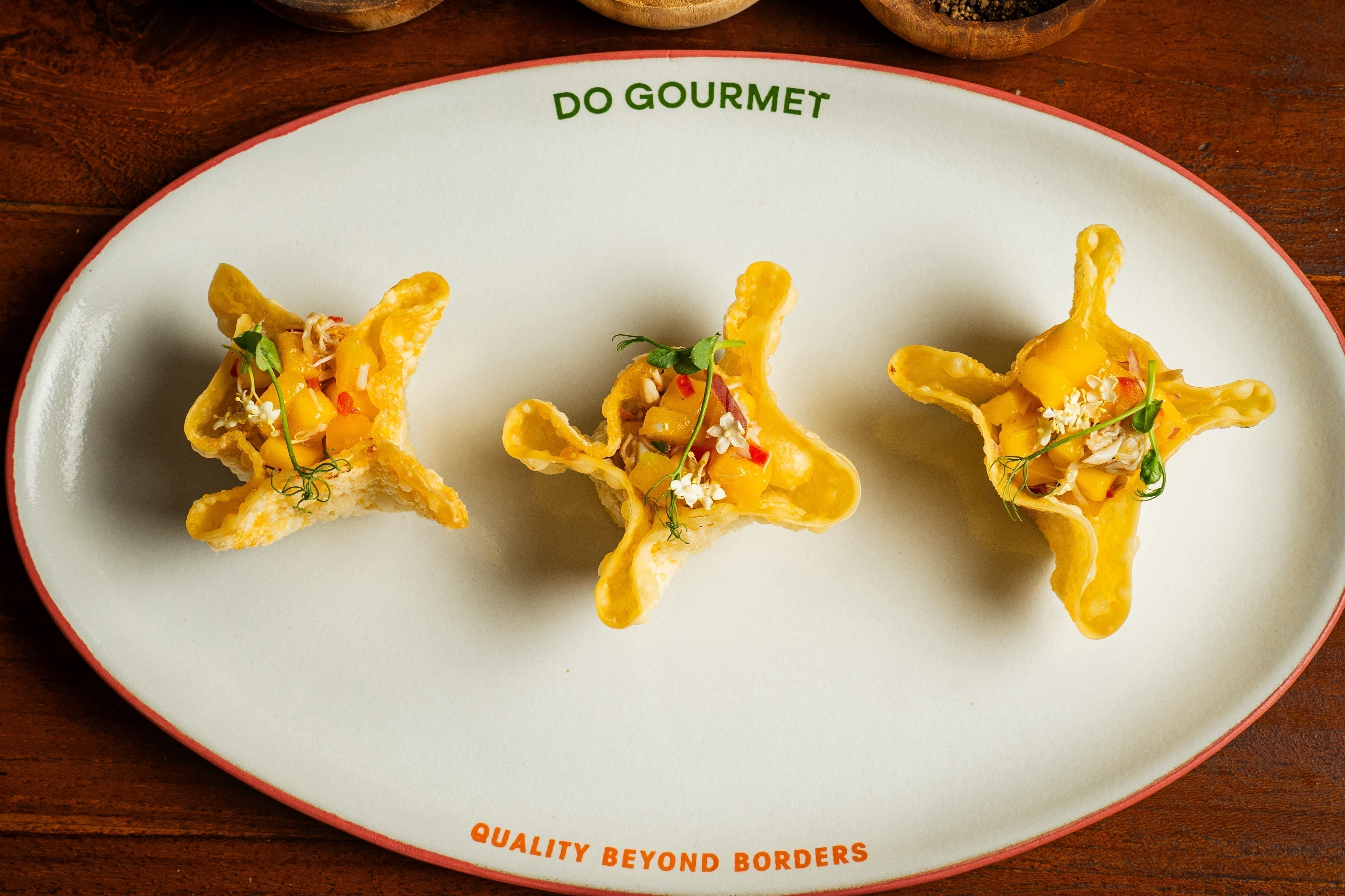 Crispy Crab Cups with Mango