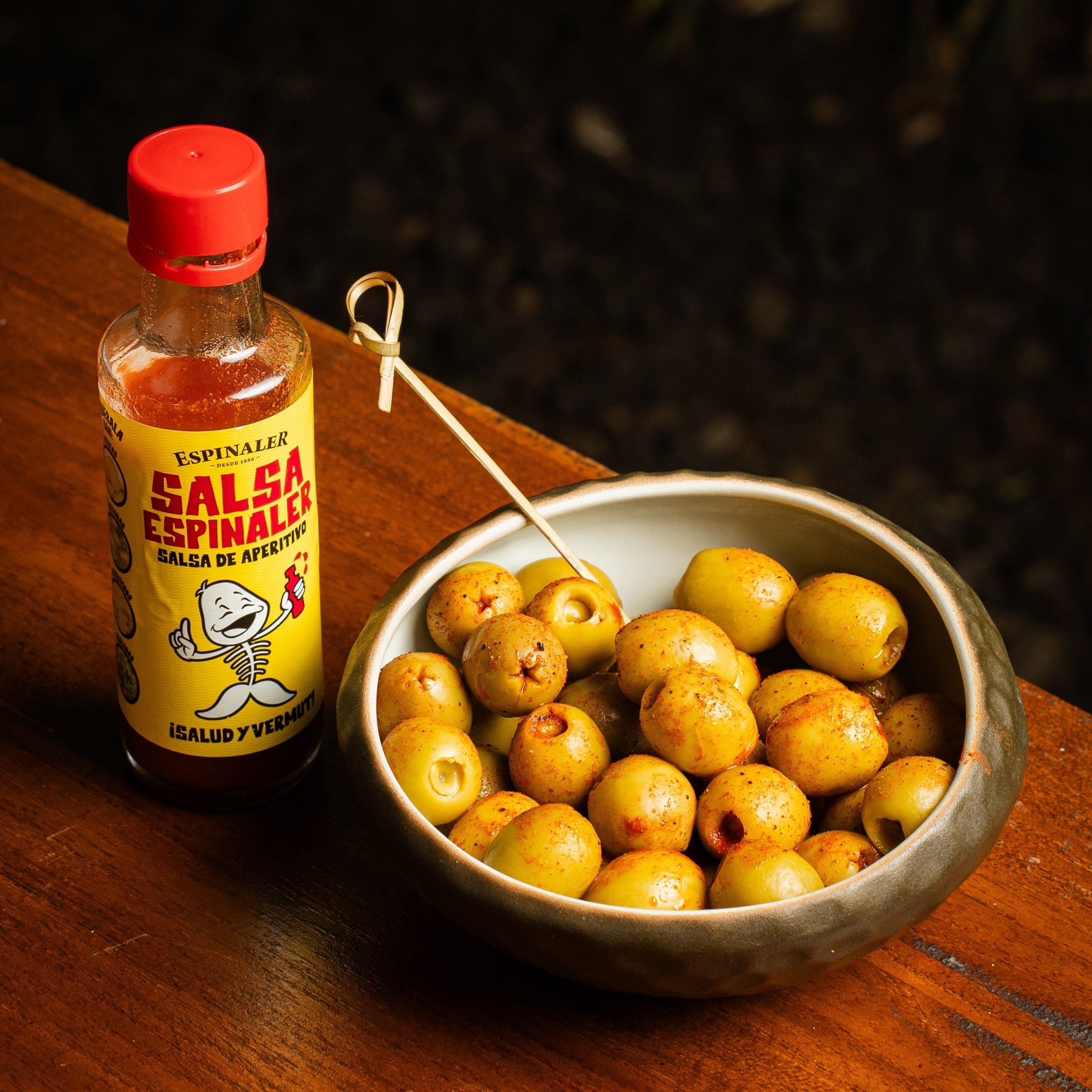 Olives with Espinaler Sauce