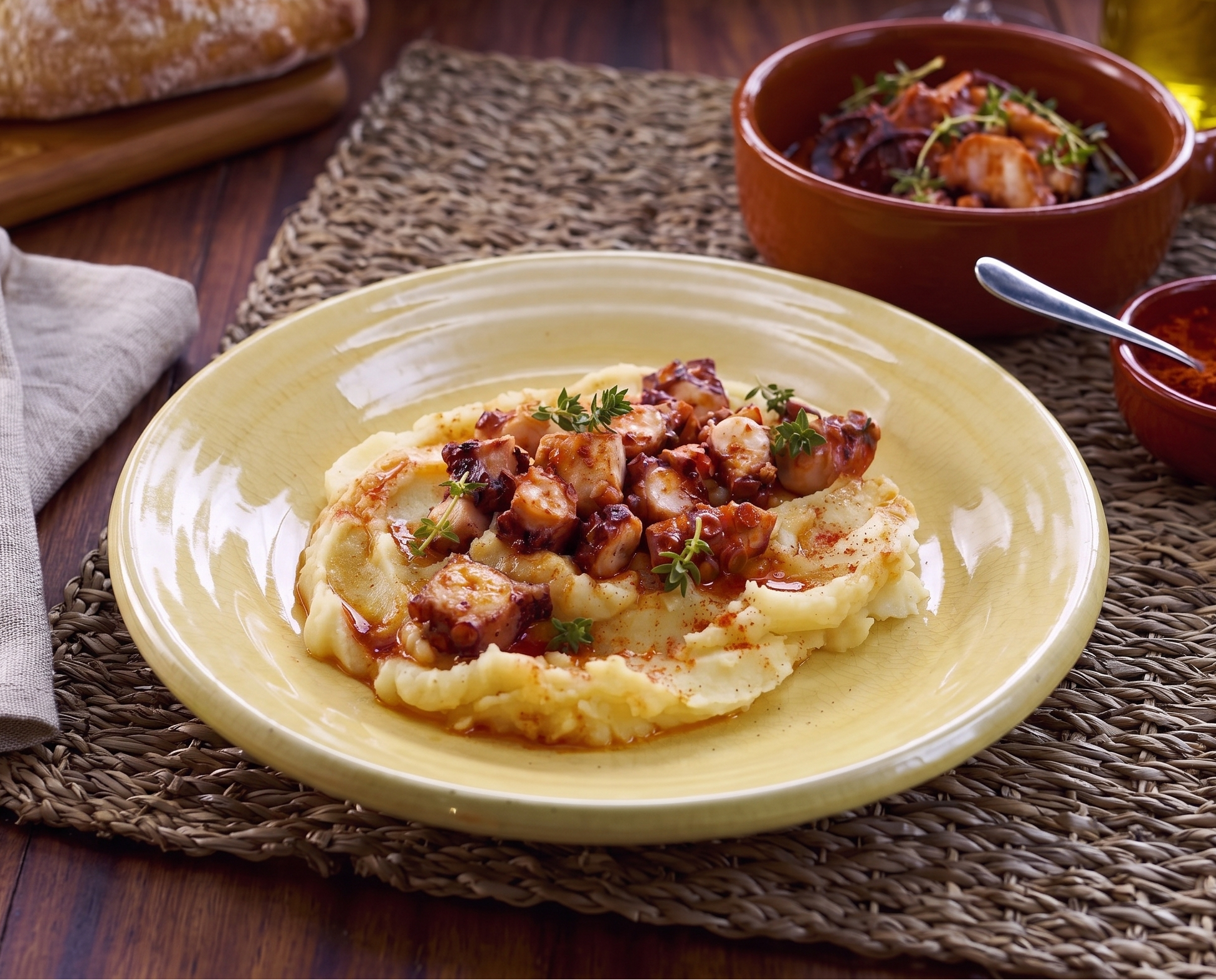 Potato Puree with Octopus