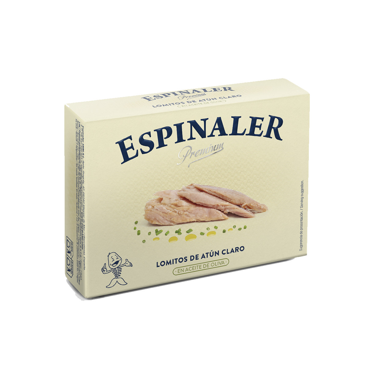 ESPINALER PREMIUM LIGHT TUNA LOINS IN OLIVE OIL